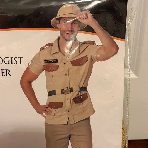 Spirit Park Ranger Halloween Costume Men's Size Large - Picture 4 of 5